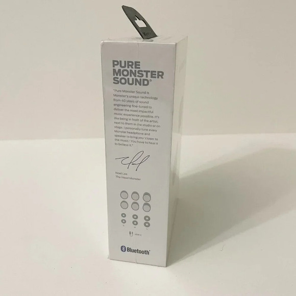 Monster Achieve  100 Airlinks Headphones Bluetooth USB-C Water Resist Sealed - Picture 9 of 13